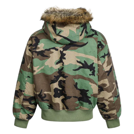 【SEMPLICITA】Boxy 迷彩座山雕 雙面可穿式