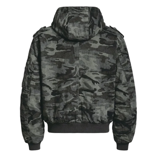 Cleanfit Boxy vintage 黑迷彩夾克