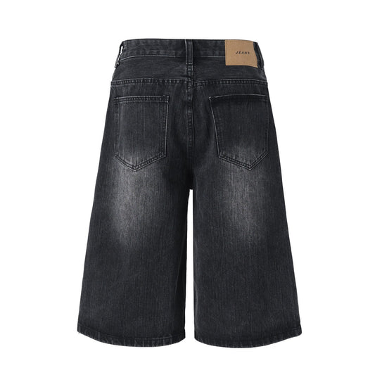 【4/1 發售】高磅 刷色七分丹寧褲