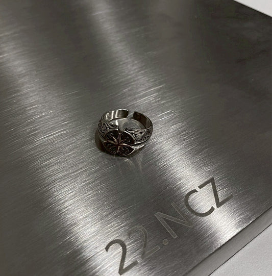 遠古十字星 精工小眾 鈦鋼戒指