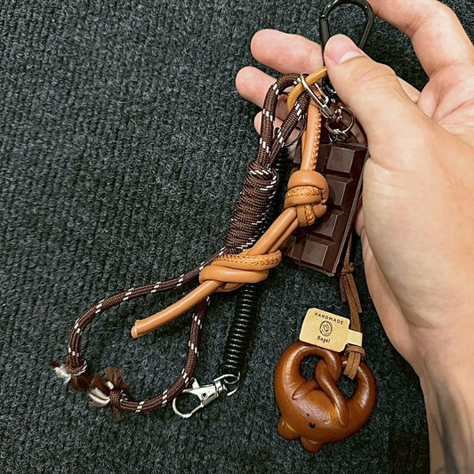 復古皮革美拉德 褲飾掛件 鑰匙圈