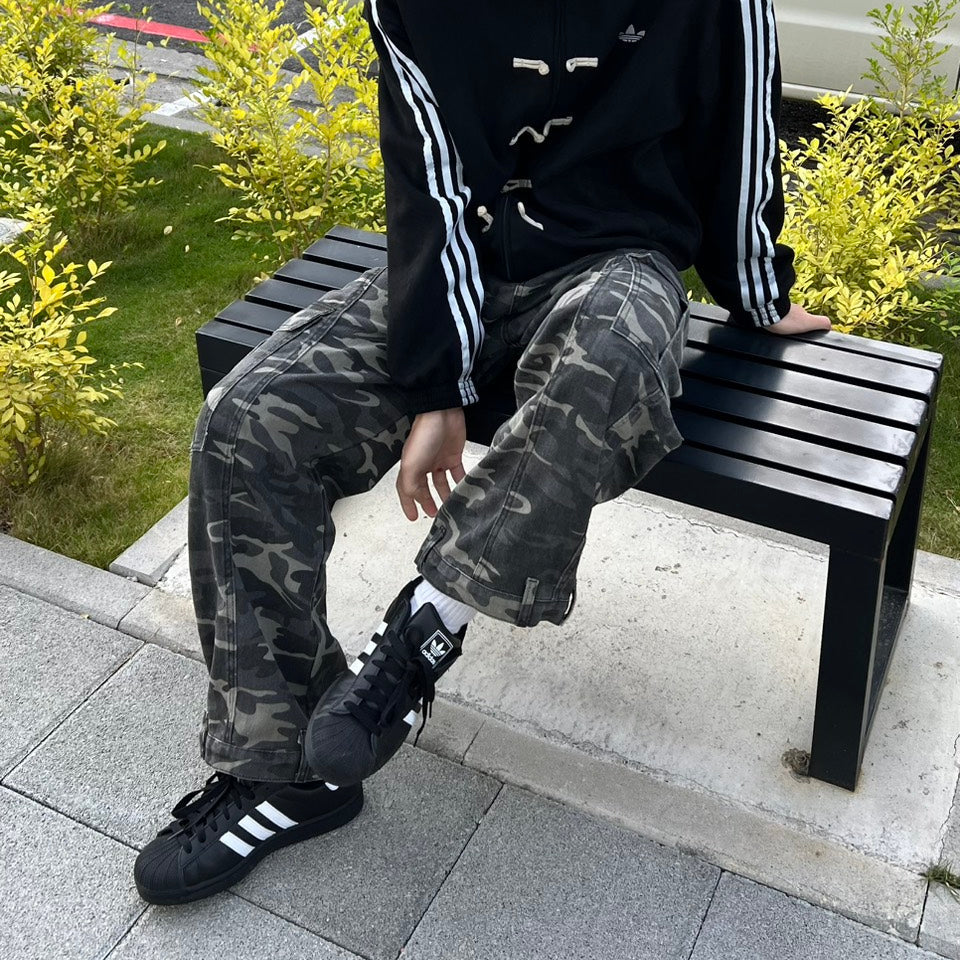 復古 美式迷彩 彎刀褲