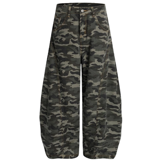 復古 美式迷彩 彎刀褲