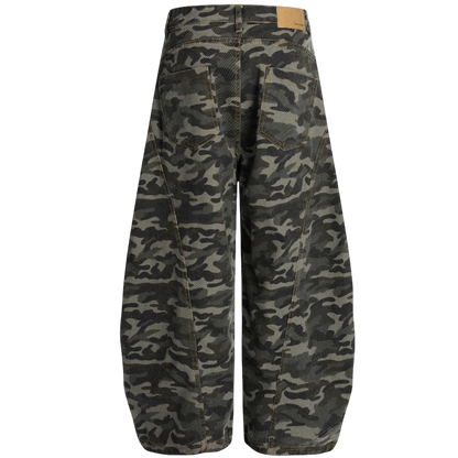 復古 美式迷彩 彎刀褲