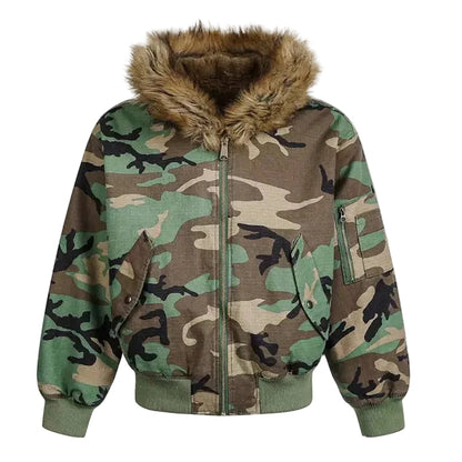 【SEMPLICITA】BOXY迷彩座山雕 雙面可穿式