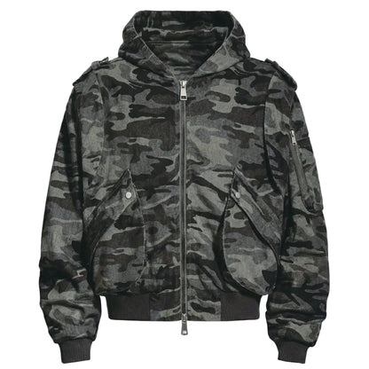 Cleanfit Boxy短版 vintage迷彩夾克