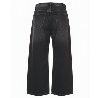 高階客製化 美式黑刷洗色丹寧褲