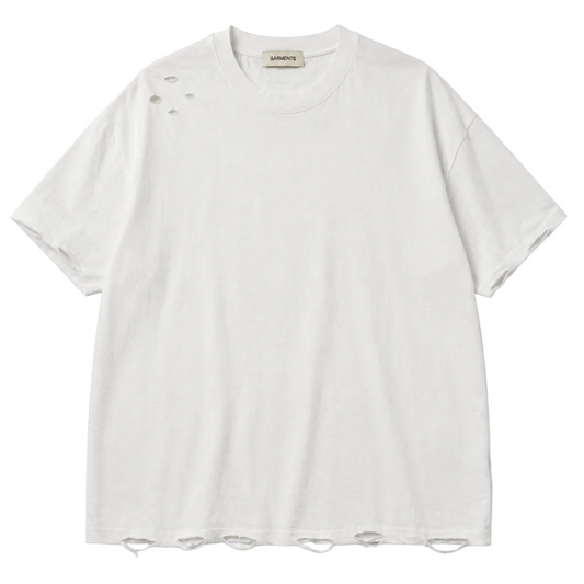 韓國🇰🇷  GARMENTS Boxy 破壞短袖