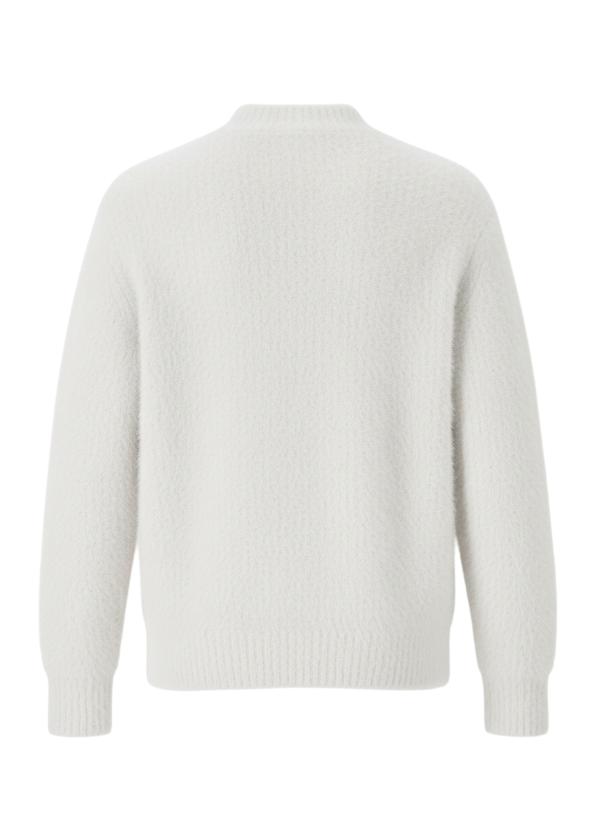 韓系雲絨毛  圓領針織毛衣