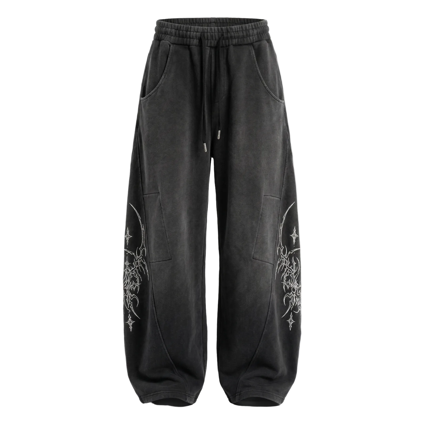 【4/1 發售】 街頭 刺青水洗 重磅彎刀褲