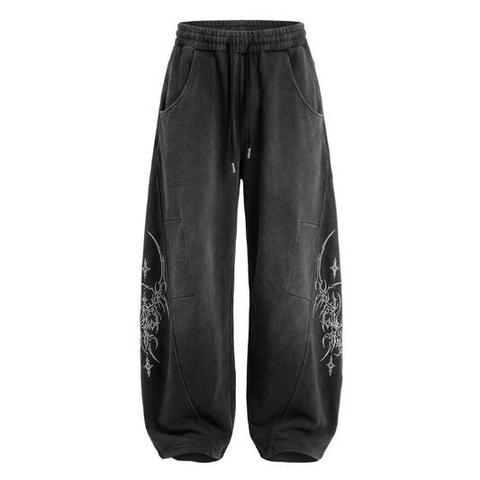 【4/1 發售】 街頭 刺青水洗 重磅彎刀褲