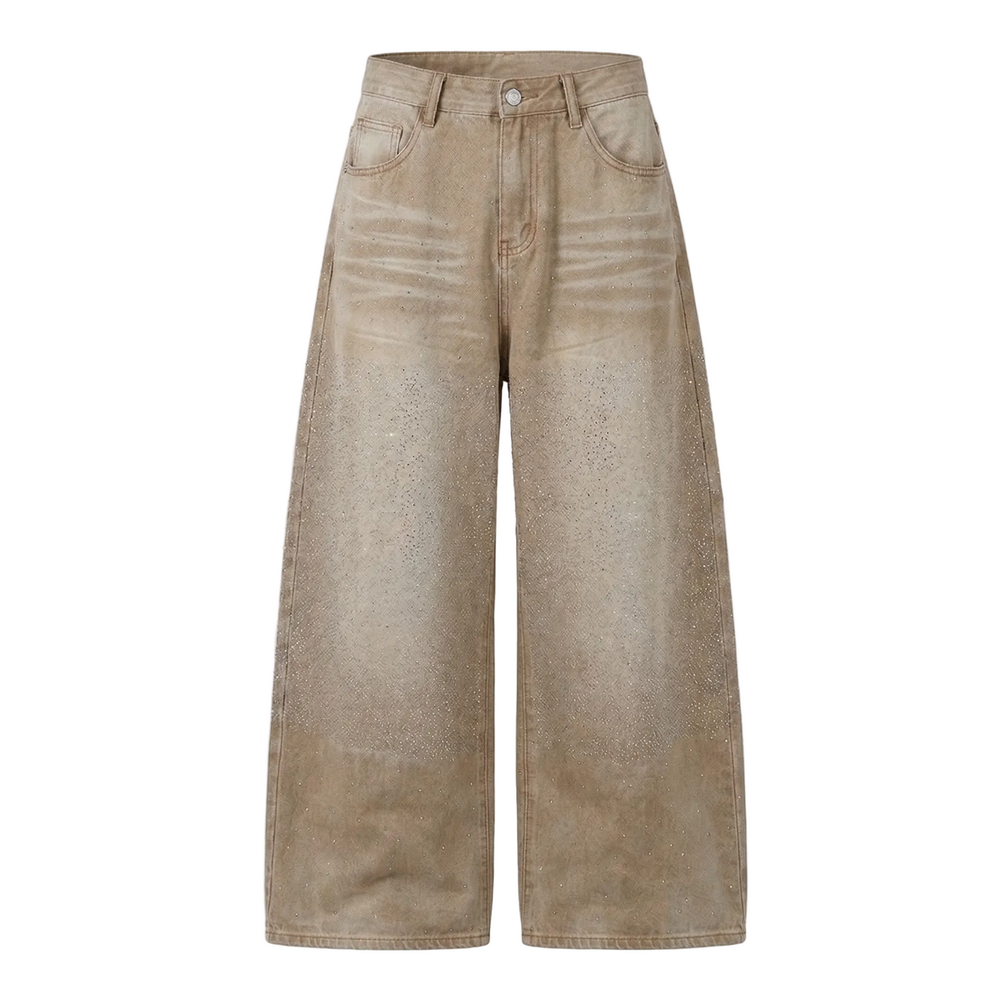 【4/1 發售】質感 沙漠滿鑽 彎刀丹寧褲