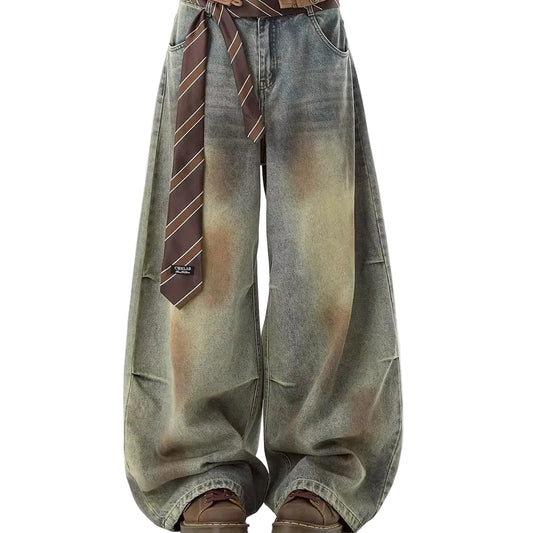 春款 廢土高階彎刀丹寧褲 x 附贈腰帶