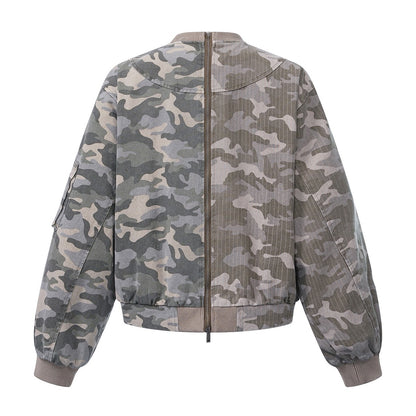 限量 日規 カモフラ 迷彩撞色飛機扣夾克【頂匠工藝】