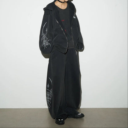 【4/1 發售】 街頭 刺青水洗 重磅彎刀褲