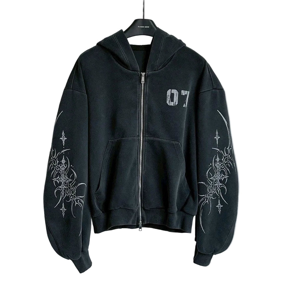 【4/1 發售】街頭 刺青水洗 Boxy 短寬外套