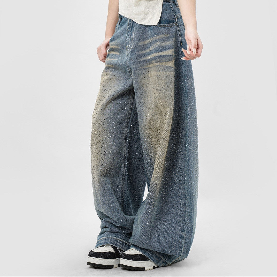 【4/1 發售】星辰滿鑽 落地彎刀褲 大推 !