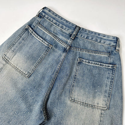 【4/1 發售】星辰滿鑽 落地彎刀褲 大推 !