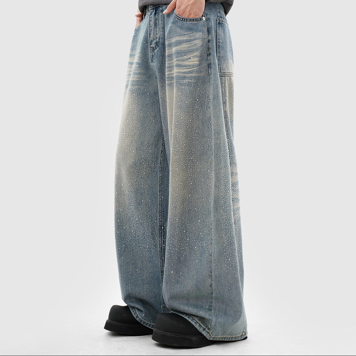 【4/1 發售】星辰滿鑽 落地彎刀褲 大推 !