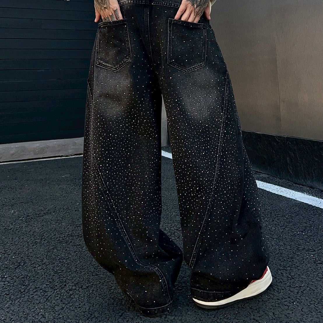 【4/1 發售】星辰滿鑽 暗黑彎刀褲 大推 !