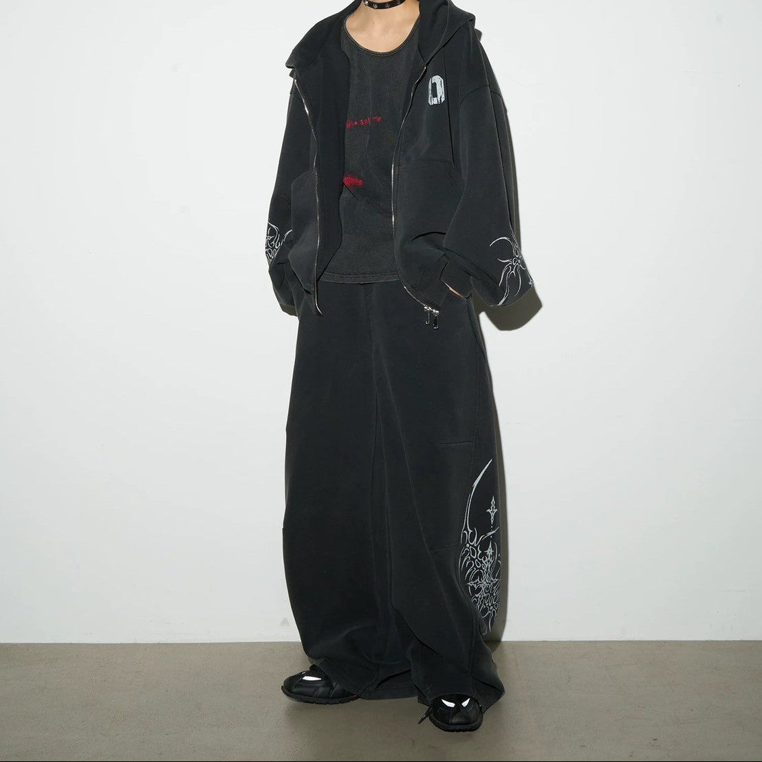 【4/1 發售】 街頭 刺青水洗 重磅彎刀褲