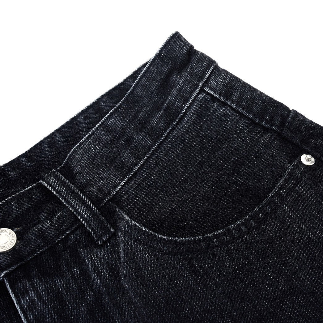 【4/1 發售】高磅 刷色七分丹寧褲