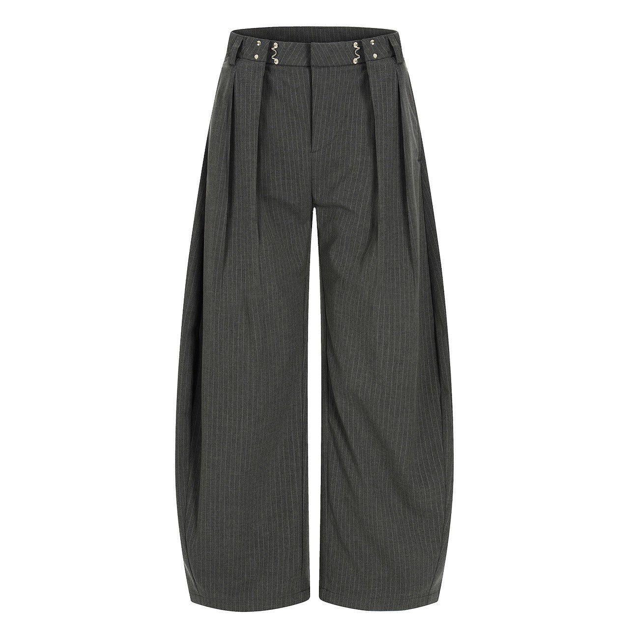 【4/1 發售】日規金屬調節 繭型西裝褲【残り僅か】