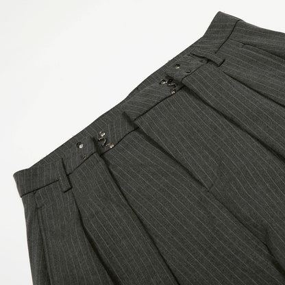 【4/1 發售】日規金屬調節 繭型西裝褲【残り僅か】