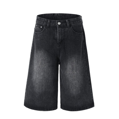 【4/1 發售】高磅 刷色七分丹寧褲