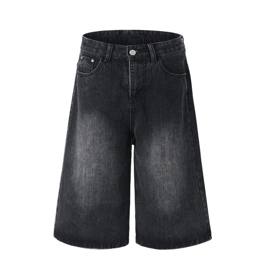 【4/1 發售】高磅 刷色七分丹寧褲