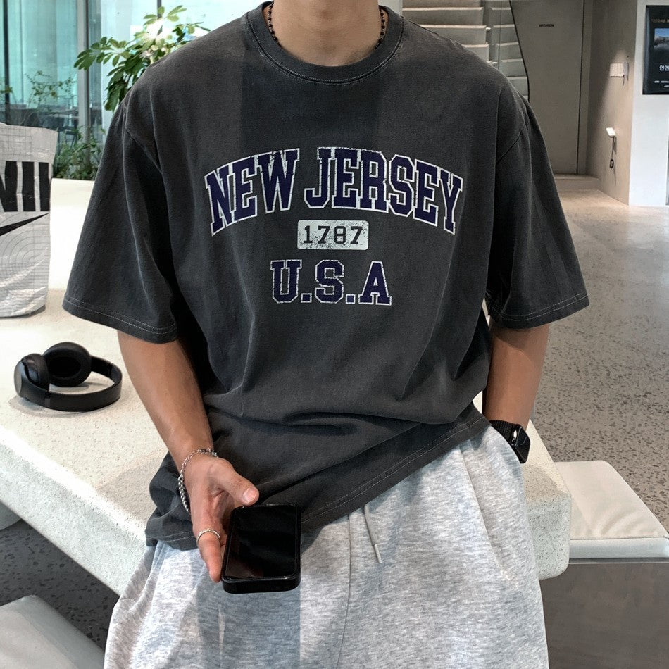 韓國 NEW JERSEY 重磅水洗上衣