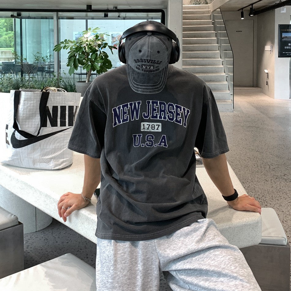 韓國 NEW JERSEY 重磅水洗上衣