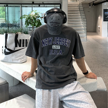 韓國 NEW JERSEY 重磅水洗上衣