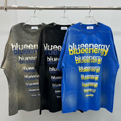 韓國🇰🇷 Blueenergy 水洗漸層 短袖