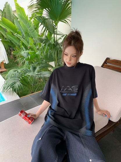 韓國🇰🇷 LAS 紮染 短袖