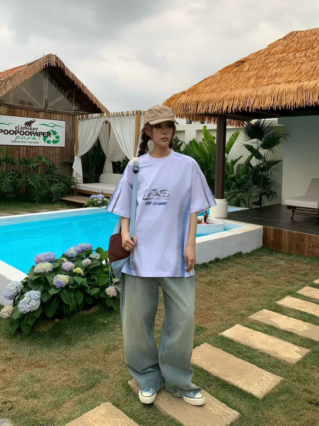韓國🇰🇷 LAS 紮染 短袖