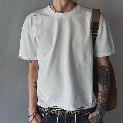 韓國🇰🇷  GARMENTS Boxy 破壞短袖