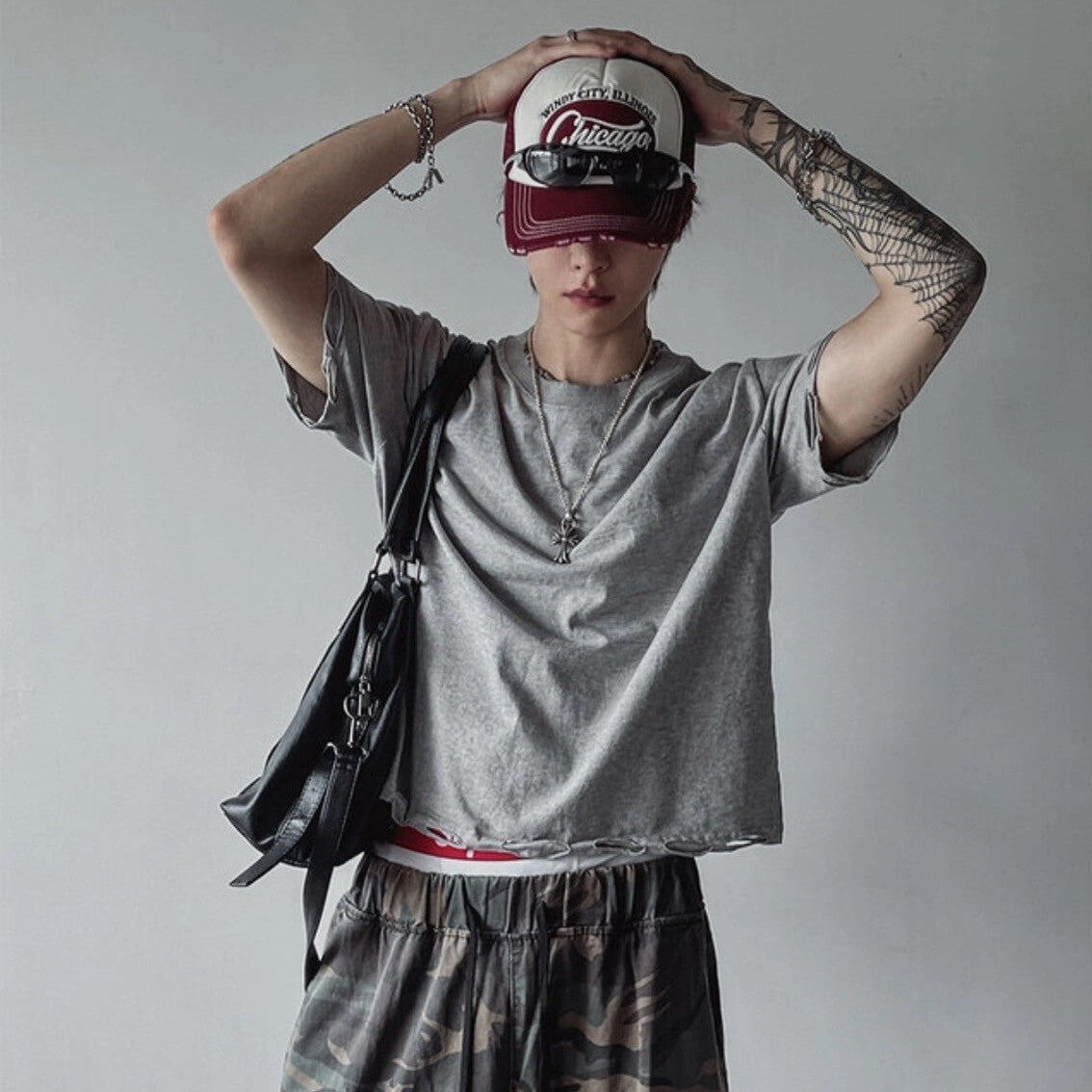 韓國🇰🇷  GARMENTS Boxy 破壞短袖