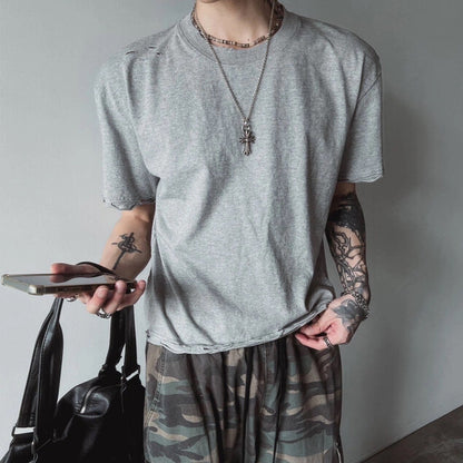韓國🇰🇷  GARMENTS Boxy 破壞短袖