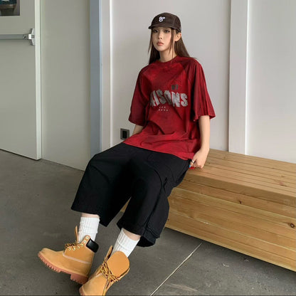 韓國🇰🇷 LIAISONS 撞色斑駁 短袖