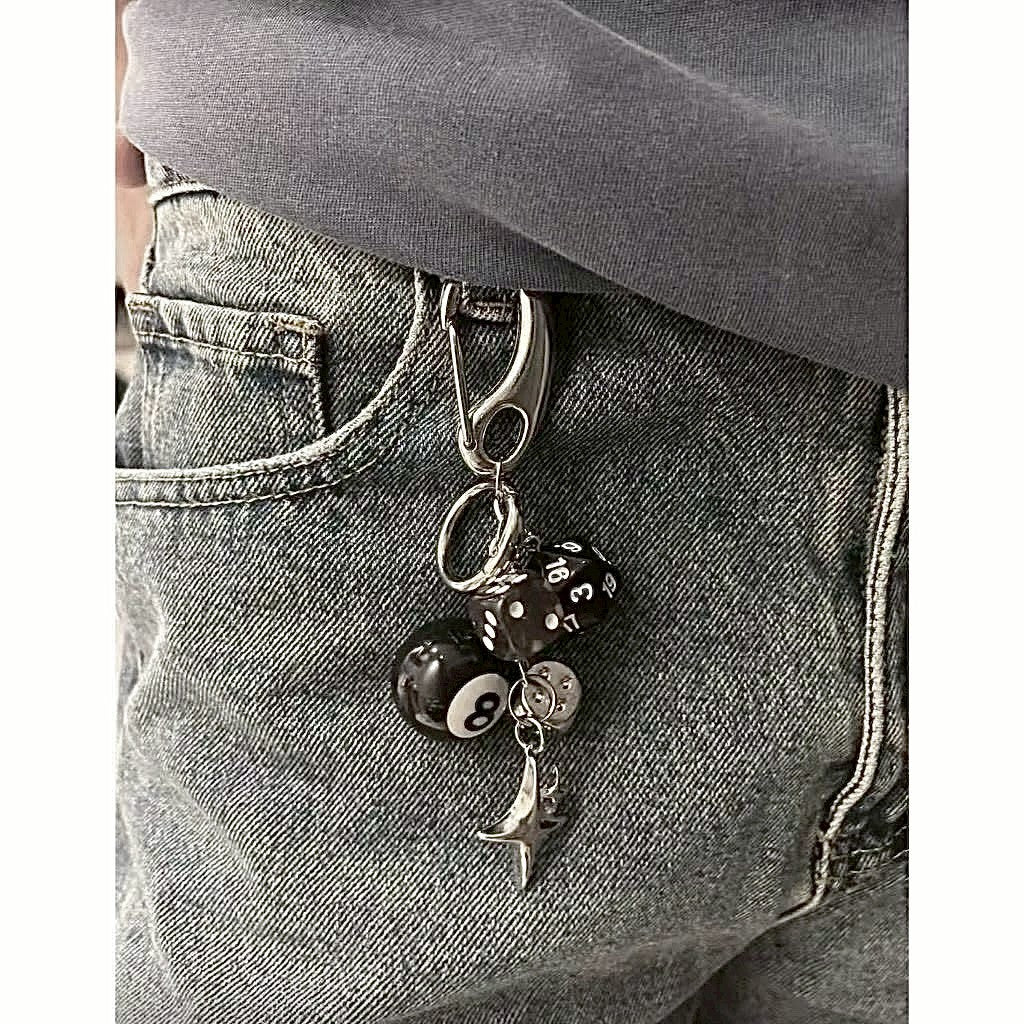 黑八號球🎱 高階 掛件鑰匙圈