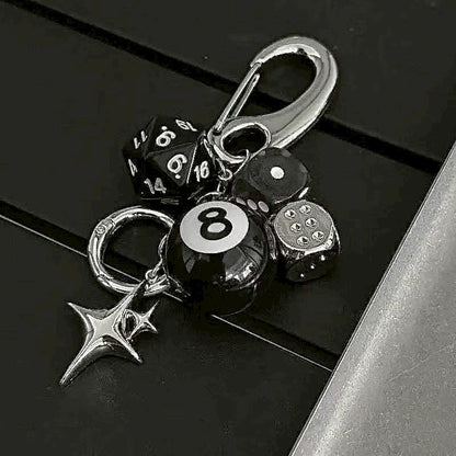 黑八號球🎱 高階 掛件鑰匙圈