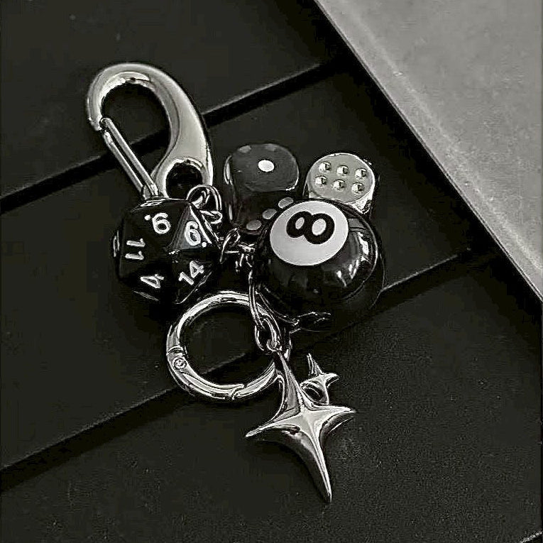黑八號球🎱 高階 掛件鑰匙圈
