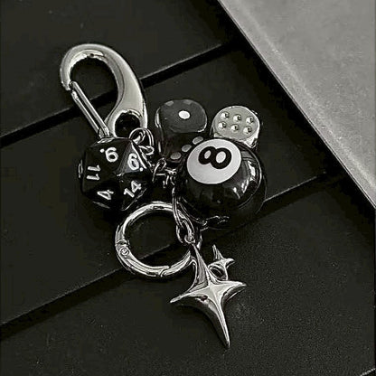 黑八號球🎱 高階 掛件鑰匙圈