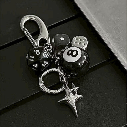 黑八號球🎱 高階 掛件鑰匙圈