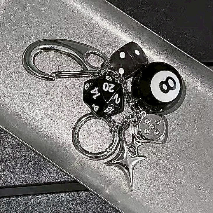 黑八號球🎱 高階 掛件鑰匙圈