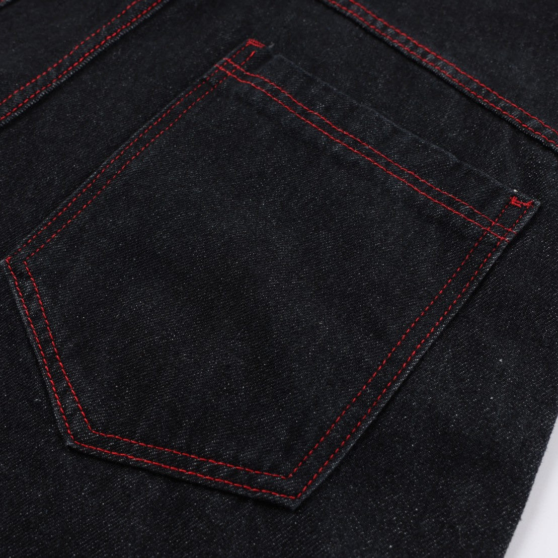 05 爆幹猛 刺繡龍圖騰 排釦彎刀褲