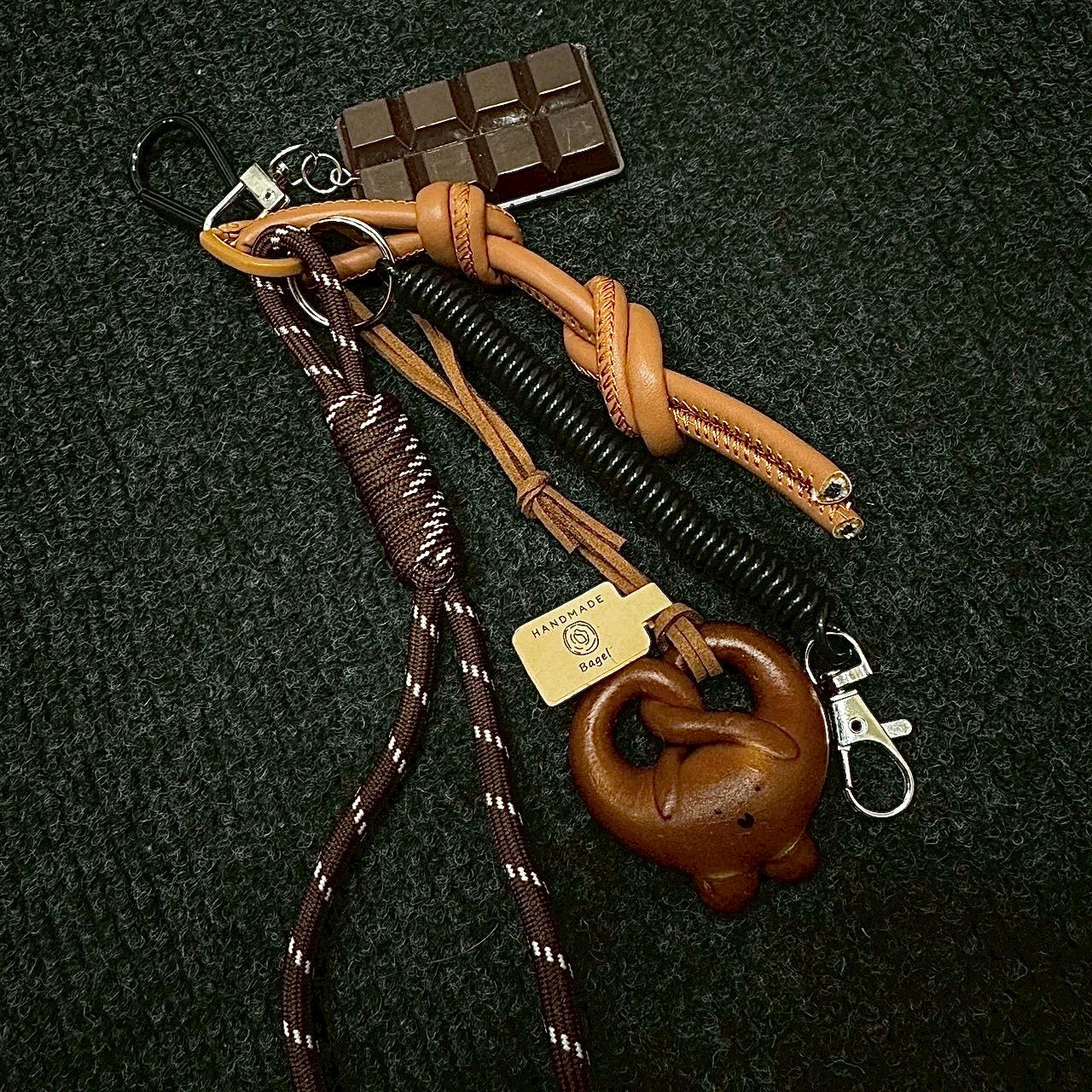 復古皮革美拉德 褲飾掛件 鑰匙圈