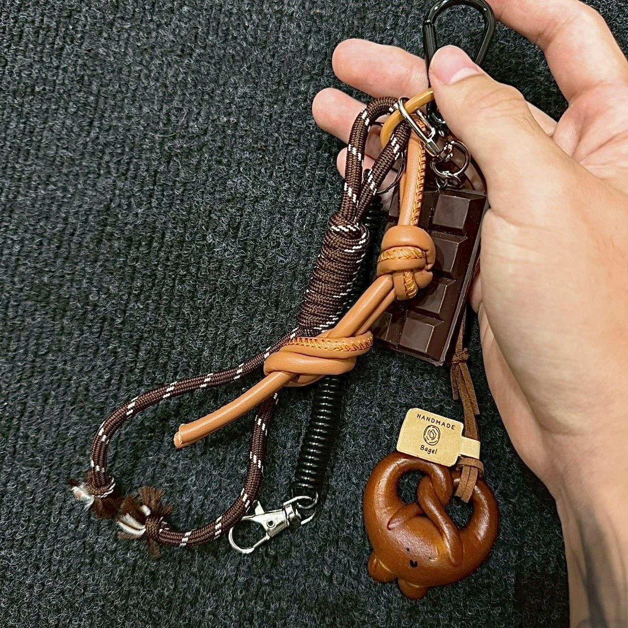 復古皮革美拉德 褲飾掛件 鑰匙圈