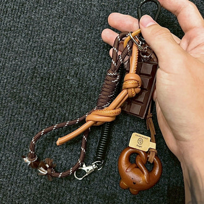復古皮革美拉德 褲飾掛件 鑰匙圈